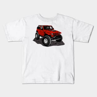 Jeep red Kids T-Shirt